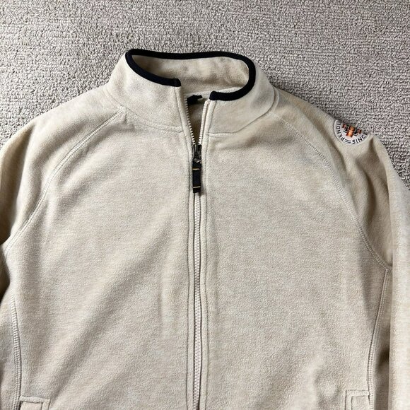 Pendleton Aztec Patch Fleece Jacket Ivory Women’s Size Medium - Picture 2 of 8